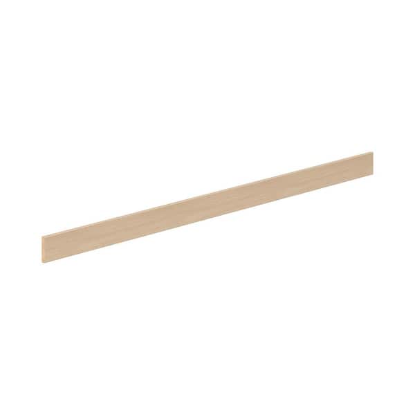 96 in. W x 0.63 in. D x 4.5 in. H in Timberline Mojavi Oak Toe Kick