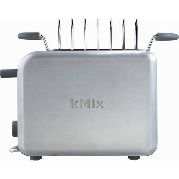 DeLonghi kMix 2-Slice Toaster with Bun Warmer in Stainless Steel-DISCONTINUED