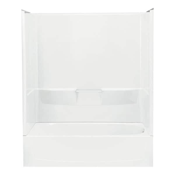 STERLING Performa 60 in. x 30 in. x 76.75 in. Bath and Shower Kit in White