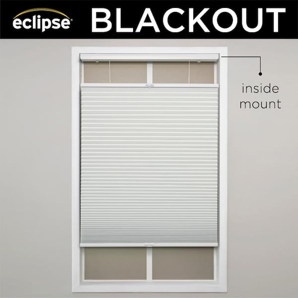 Eclipse Ivory Cordless Blackout Polyester Top Down Bottom Up Cellular Shades - 22 in. W x 48 in. L