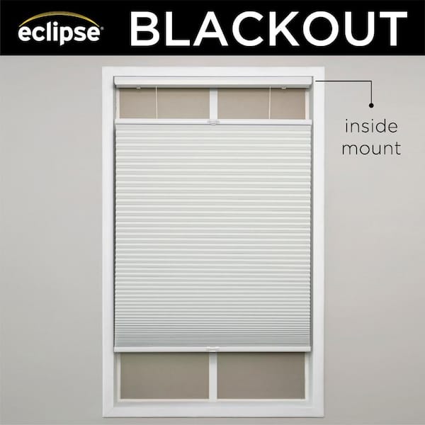 Eclipse Ivory Cordless Blackout Polyester Top Down Bottom Up Cellular Shades - 26.5 in. W x 48 in. L
