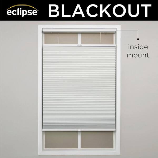 Eclipse Ivory Cordless Blackout Polyester Top Down Bottom Up Cellular Shades - 59 in. W x 72 in. L