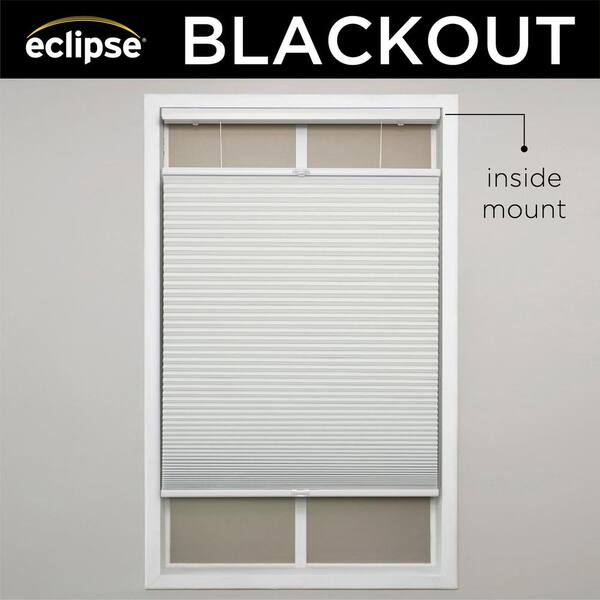 Eclipse Ivory Cordless Blackout Polyester Top Down Bottom Up Cellular Shades - 60.5 in. W x 72 in. L