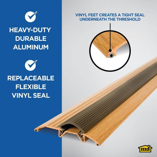 M-D Building Products 36 in. x 3-3/4 in. Oak Aluminum and Vinyl