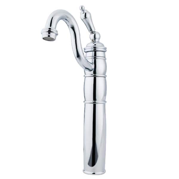 Kingston Brass Heritage Single Hole Single-Handle Bathroom Faucet in Chrome