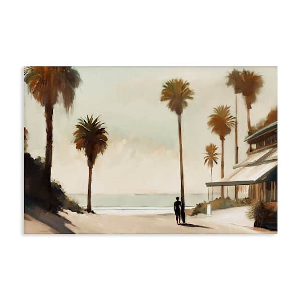 Stupell Industries Tropical Cafe Del Mar by Noah Bay Unframed Nature Graphic Art Print 30 in. x 45 in.