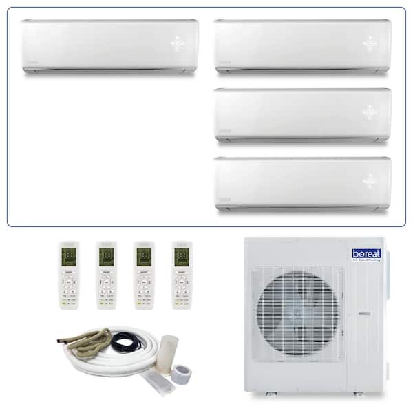 21 SEER 42,000 BTU 3.5 Ton 4-Zone Ductless Mini Split Air Conditioner with Heat Pump-230-Volt/60 hz.