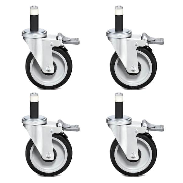 Swivel Casters For Wire Shelving, Storage Shelves With Casters