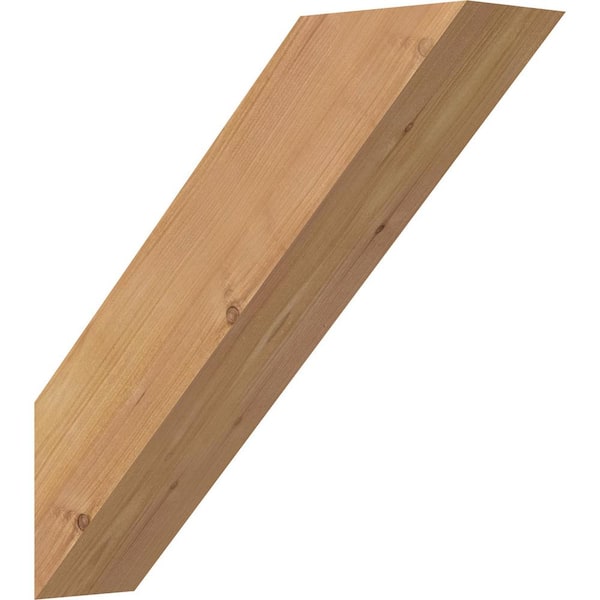 Ekena Millwork 3 1/2"W x 14"D x 14"H Traditional Smooth Knee Brace, Western Red Cedar