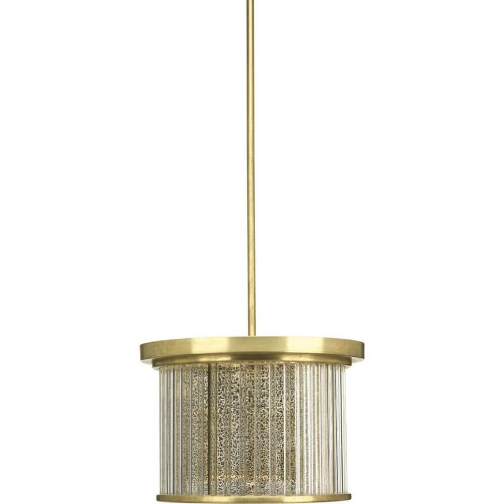 Progress Lighting  Jeffrey Alan Marks Point Dume Collection Sequit Point 14.3 in. Brushed Brass Semi-Flush Convertible - 3