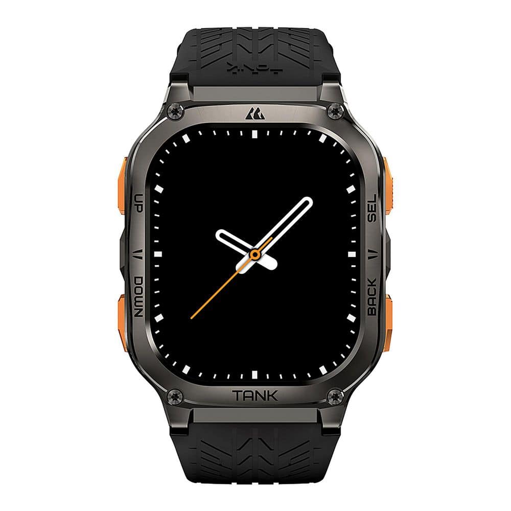 Tank M3 Ultra AMOLED GPS Smartwatch 1.69 x 0.5 in. Black - Thumbnail 4