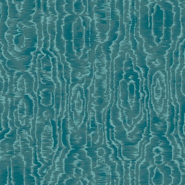 Engblad & Co Salento Teal Abstract Teal Wallpaper Sample