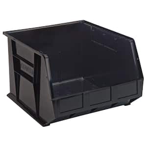 Ultra Series 27.00 Qt. Stack and Hang Bin in Black (3-Pack)