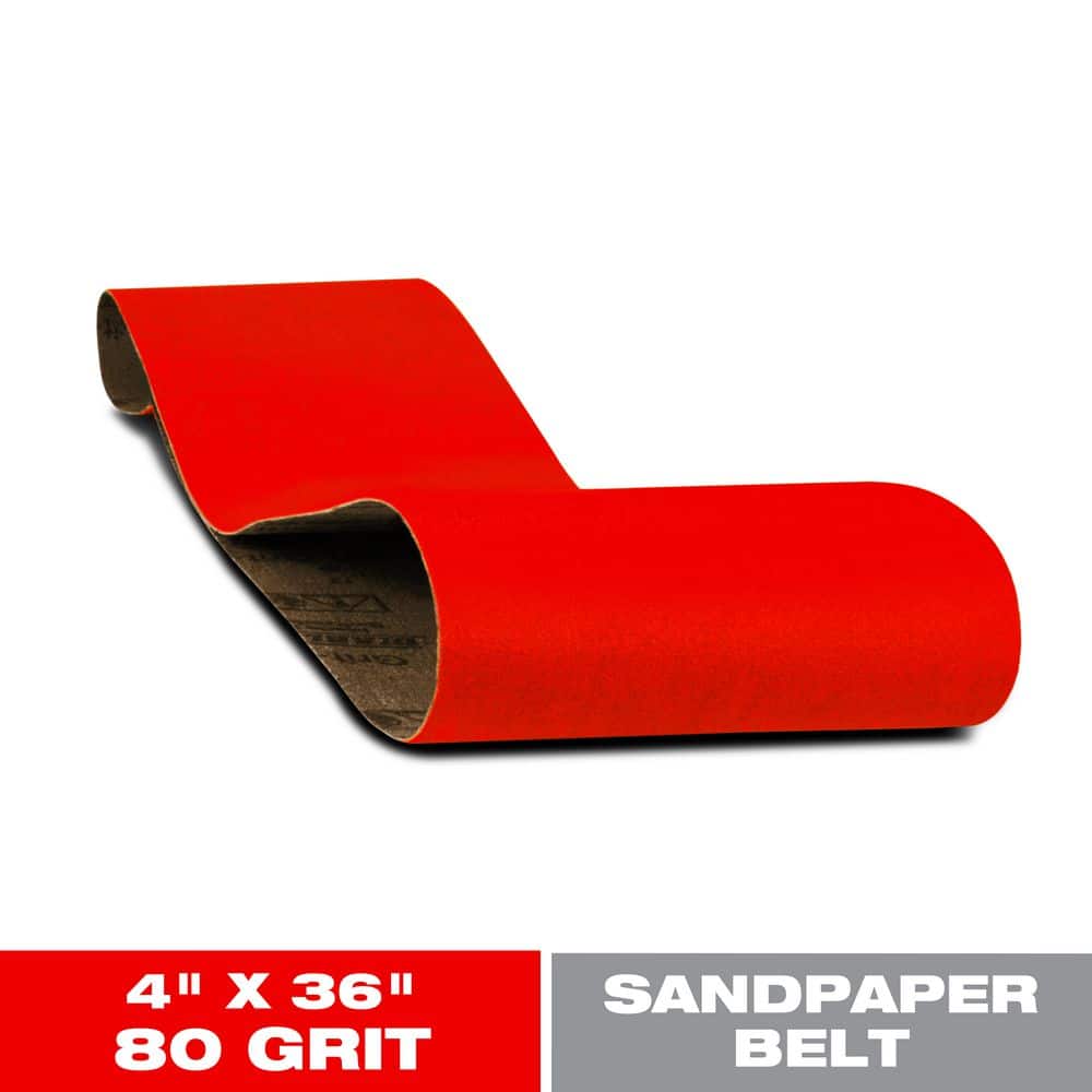 4 in. x 36 in. 80-Grit Sanding Belt price history on PriceWatchPro