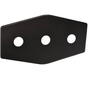 Three-Hole Remodel Cover Plate for Bathtub and Shower Valves, Oil Rubbed Bronze