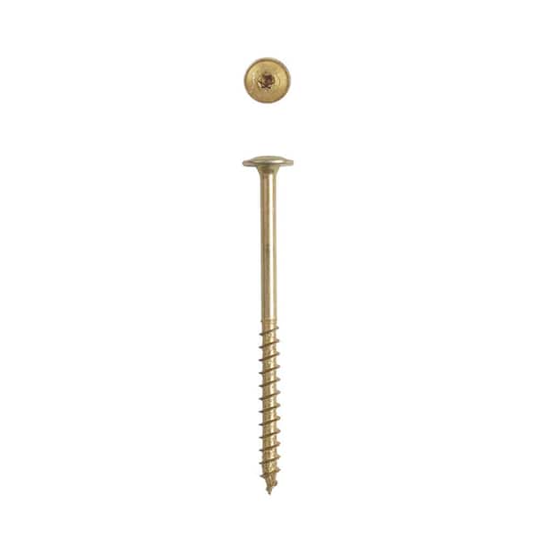 #10 x 3 in. Interior Wafer Head Wood Screws Cabinet Torx T-Star Plus (65 Each) 1 LB Bit Included