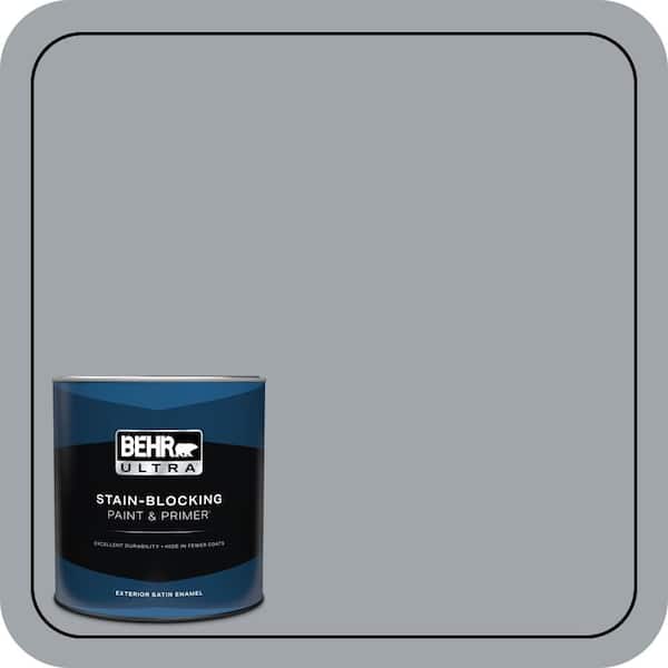 BEHR ULTRA 1 qt. #PPU26-19 Chance of Rain Satin Enamel Exterior Paint & Primer