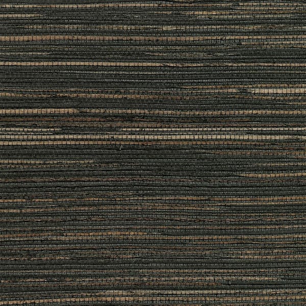 Shandong Charcoal Ramie Grasscloth Peelable Roll (Covers 72 sq. ft.)