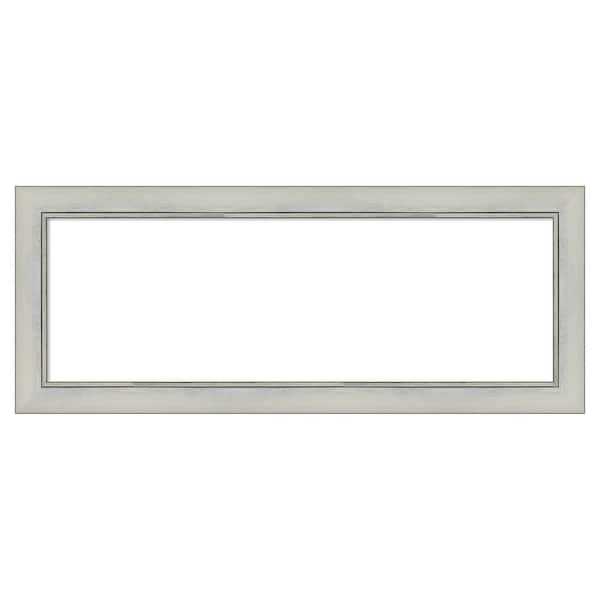 Amanti Art Flair Silver Patina 40 in. x 16 in. Polystyrene Framed Dry Erase Magnetic Memo Board