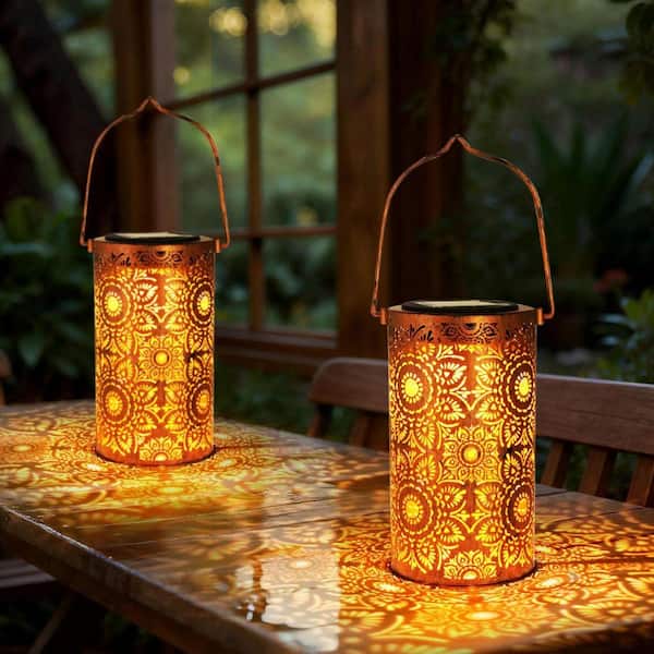 Solar Garden Torch Outdoor Lanterns Waterproof LED Hanging