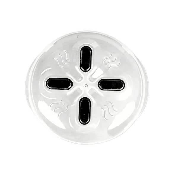 12 in. Splatter Cover with Magnetic, Vented Plate Guard, Steam Vents for Microwave and Cooking, Onyx Black (1-Pack)