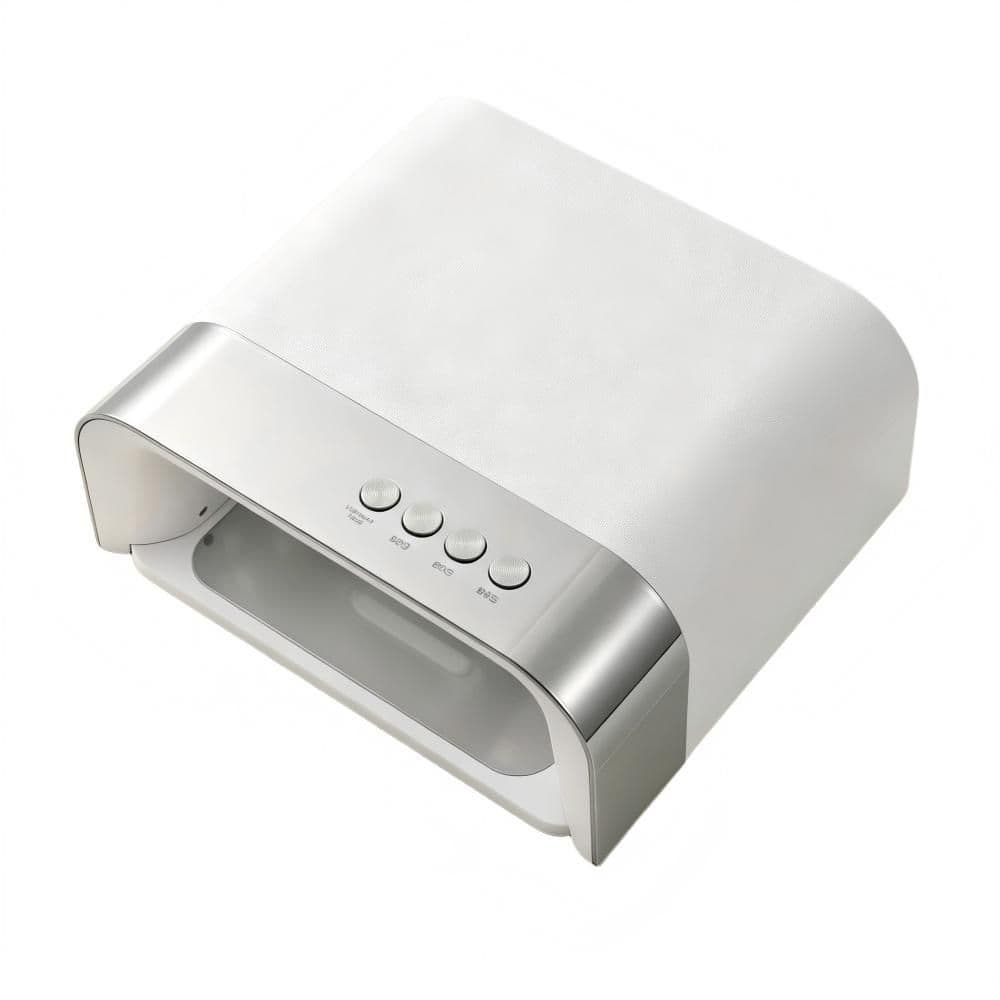Modern UV Nail Lamp, Manicure Care Bath Accessory, 36 LED Gel Polish Curing Device with Infrared Sensor, White (1-Pack)