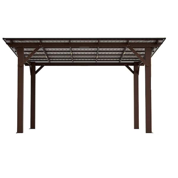 13 ft. x 10 ft. Wood Garden Gazebo, Outdoor Patio Shade Structure for Backyard, Deck, Poolside, Garden Spaces