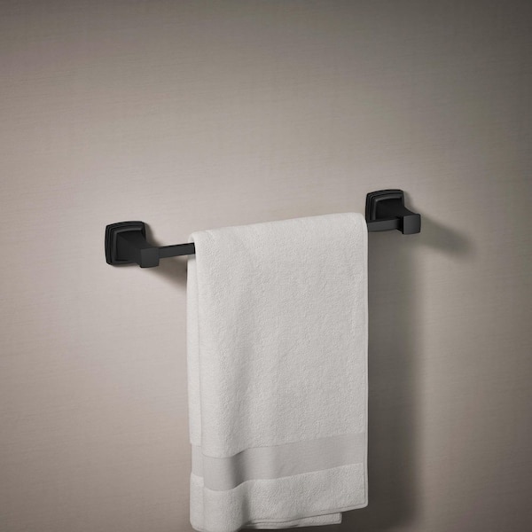 Riff 18 in. Single Towel Bar in Matte Black