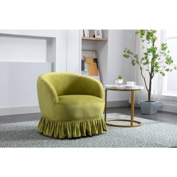 Olive green swivel online chair