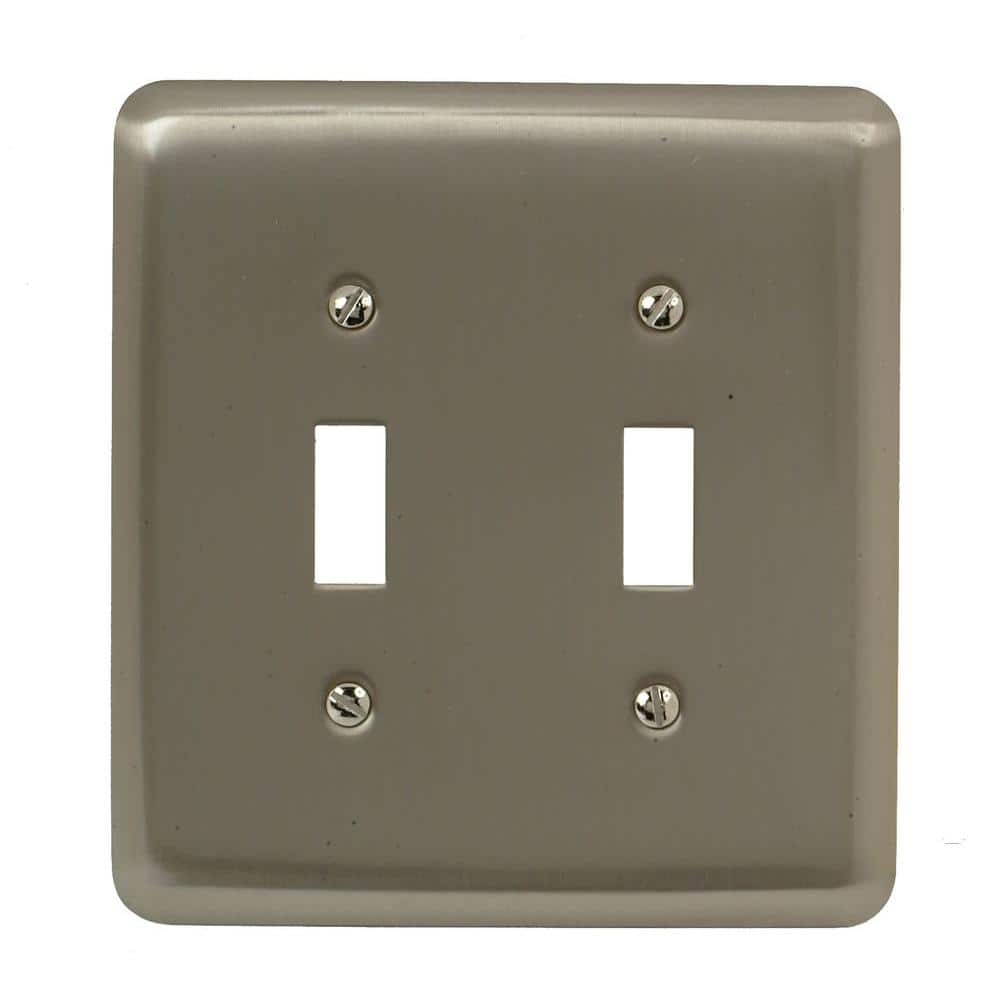 Pewter 2-Gang Toggle Wall Plate price history on PriceWatchPro