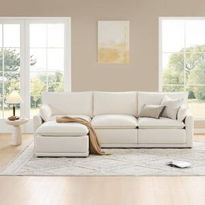 Spruce & Spring Kian 78.7 in. Square Arm Fabric Oversized Modular