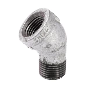 1/2 in. Galvanized Malleable Iron 45 Degree FPT x MPT Street Elbow Fitting