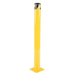 Vestil 72 in. x 5.5 in. Yellow Steel Pipe Safety Bollard BOL-72-5.5