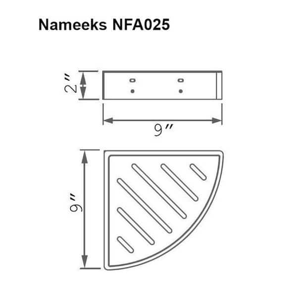Nameeks NFA025 By Nameek's General Hotel Wall Mounted Chrome