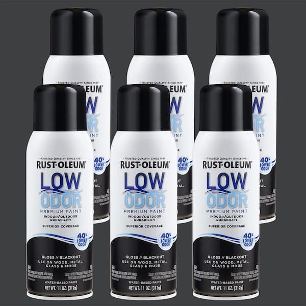 11 oz. Gloss Blackout Low Odor Water-Based Spray (Case of 6)
