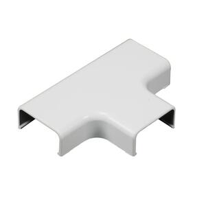 Wiremold CordMate II Cord Cover T Fitting, Cord Hider for Home or Office, Holds 3 Cables, White