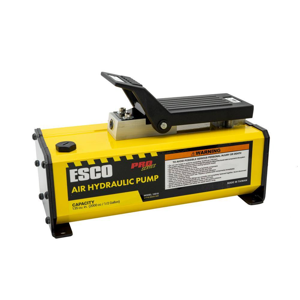 ESCO Pro Series 1/2 Gallon Air Hydraulic Pump 10,000 PSI 10518 The