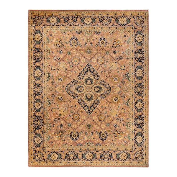 Solo Rugs Mogul One-of-a-Kind Traditional Pink 9 ft. 2 in. x 11 ft. 10 in. Oriental Area Rug