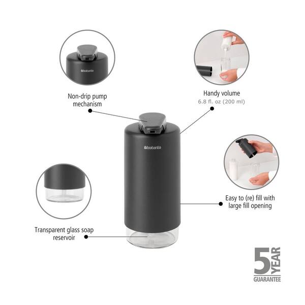 Brabantia SinkStyle Organizer With Drying Tray, Soap Dispenser