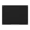 U Brands Black Surface Glass Dry Erase Board, 35 x 23 inch