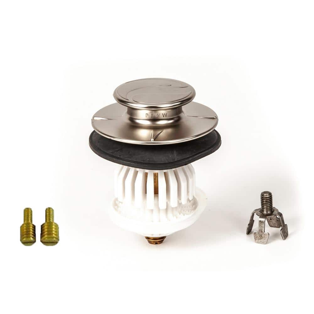 Brushed Nickel Universal No Clog Drain Stopper