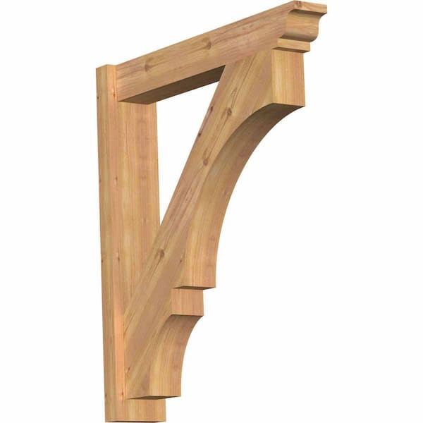 Ekena Millwork 6 in. x 34 in. x 30 in. Western Red Cedar Balboa Traditional Smooth Outlooker