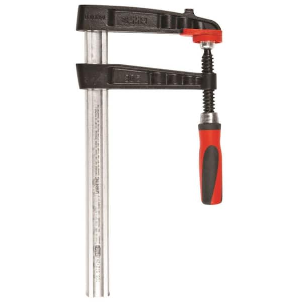 BESSEY TG Series 12 in. Bar Clamp with Composite Plastic Handle and 5-1/2 in. Throat Depth