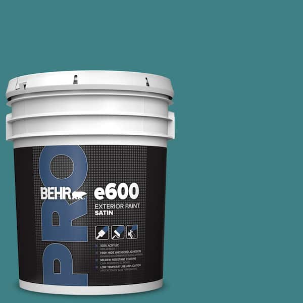 BEHR PRO 5 gal. #510D-7 Pacific Sea Teal Satin Exterior Paint