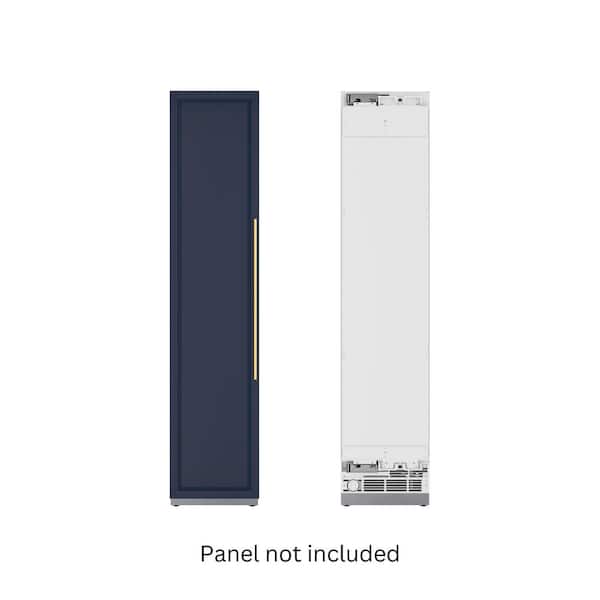 Reserve 8.6 Cu. Ft. 18 in. Frost Free Panel Ready Upright Freezer Column with Ice Maker in White