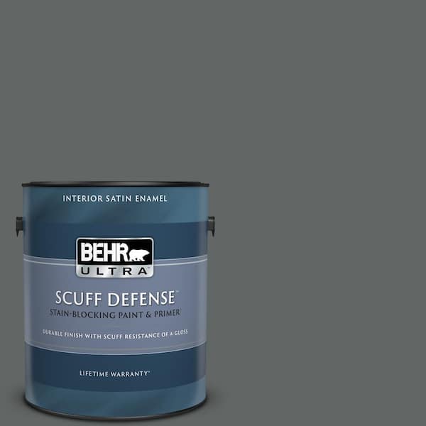 BEHR ULTRA 1 gal. Home Decorators Collection #HDC-MD-28 Cordite Extra Durable Satin Enamel Interior Paint & Primer