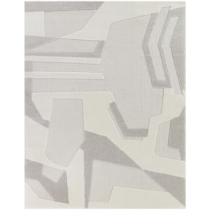 Jeremy Cream 7 ft. 10 in. x 10 ft. Abstract Indoor Area Rug
