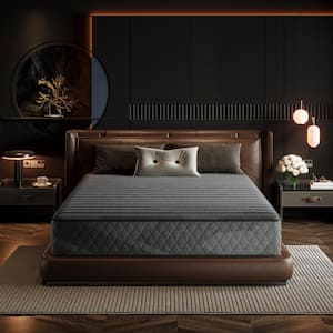 Twin XL Size Medium Firm 10 in. Cool Gel Memory Foam Hybrid Mattress with CertiPUR-US, SGS and OEKO-TEX