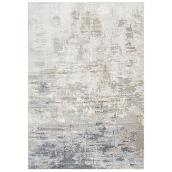 Encore Beige/Gray 5 ft. 2 in. x 7 ft. 3 in. Rectangle Area Rug