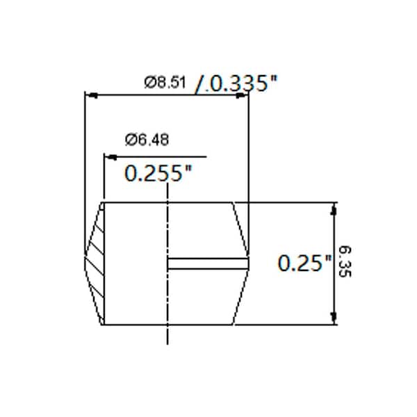 1/4 in. Compression Brass Sleeve Fittings (3-Pack)